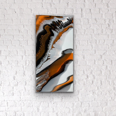 peaceful mind epoxy resin clear quartz painting